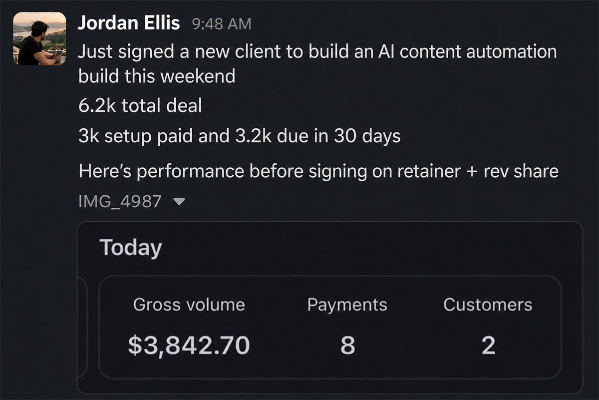 Result and testimonial screenshot